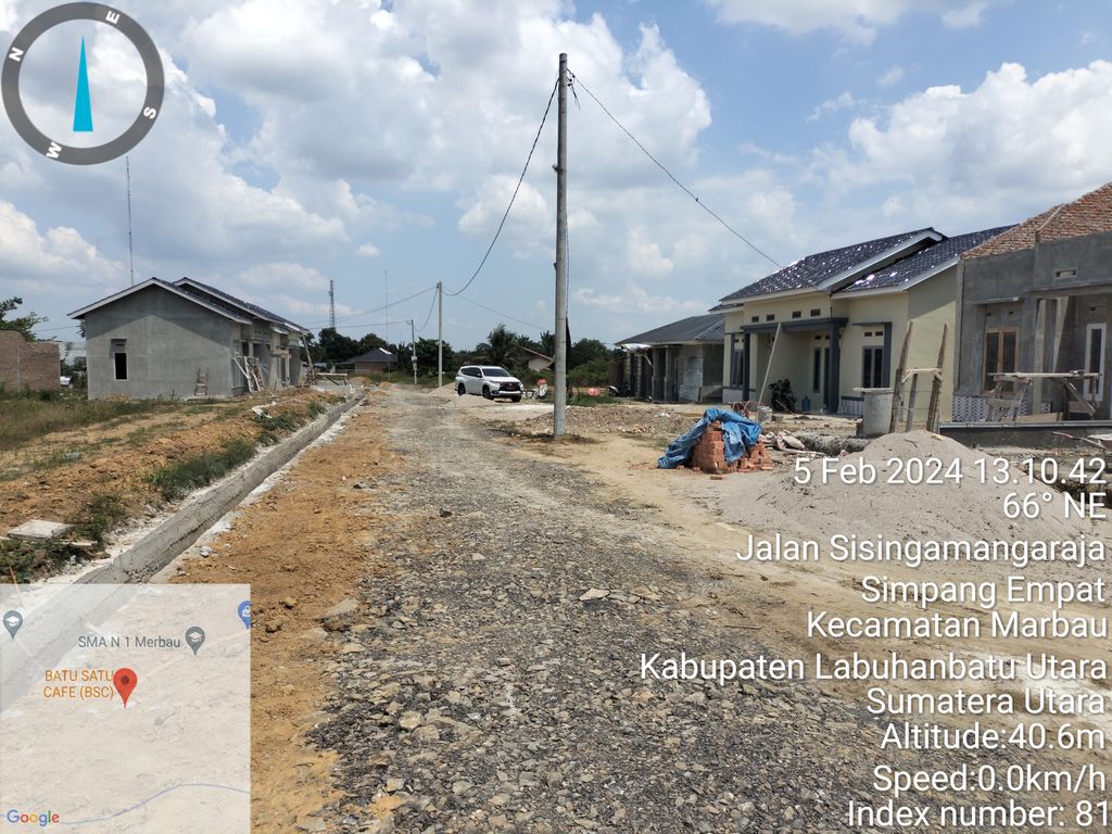 foto posisi tengah perumahan Perumahan Marbau Indah
