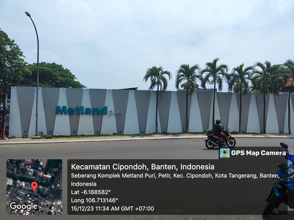 foto gerbang perumahan METLAND PURI 2024