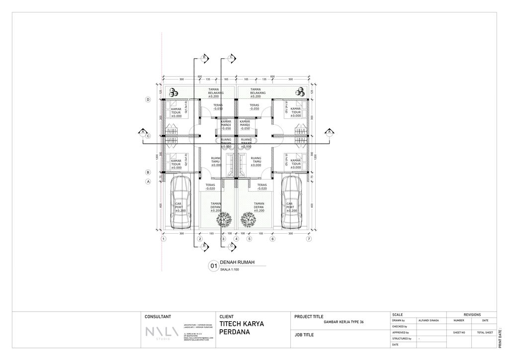 foto denah rumah tipe 36 perumahan Perumahan Fadilla Residence II