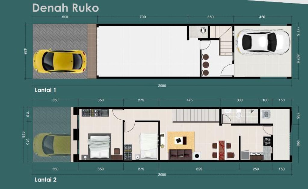 foto denah rumah tipe 137 perumahan GREEN LEAF