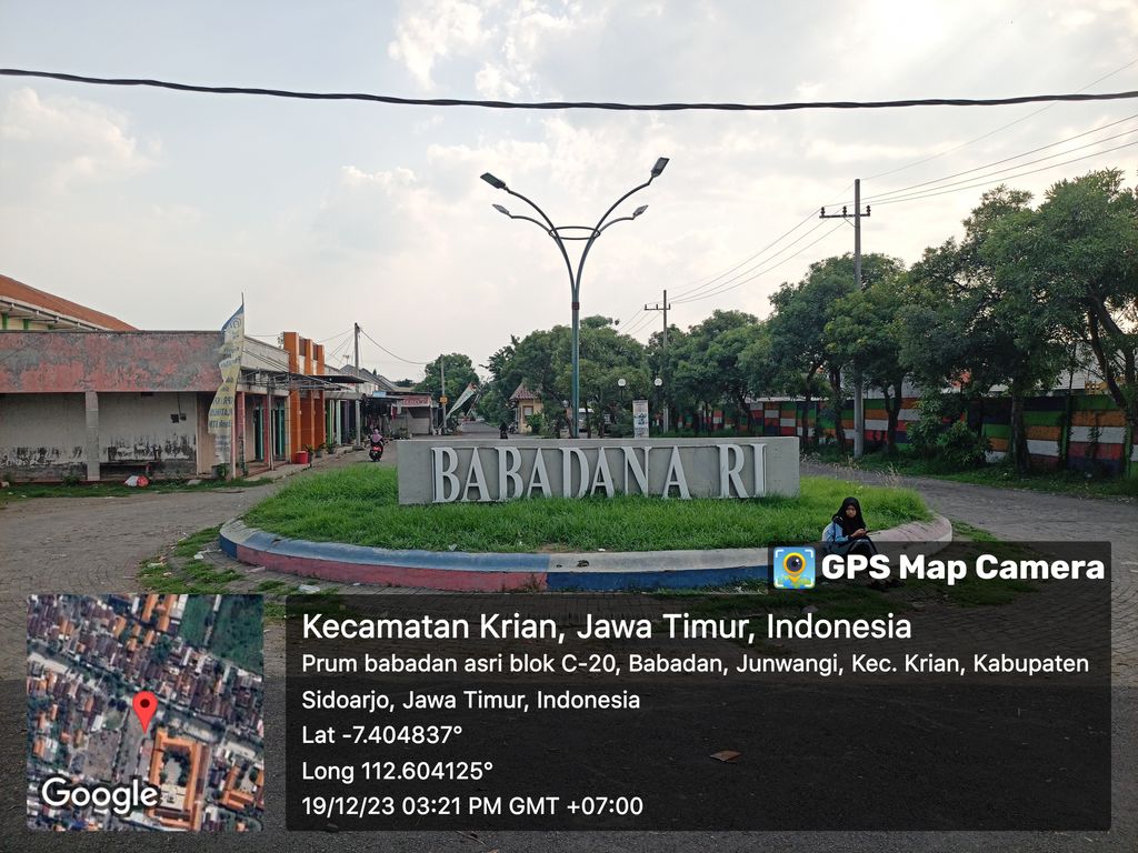 foto gerbang perumahan BABADAN ASRI