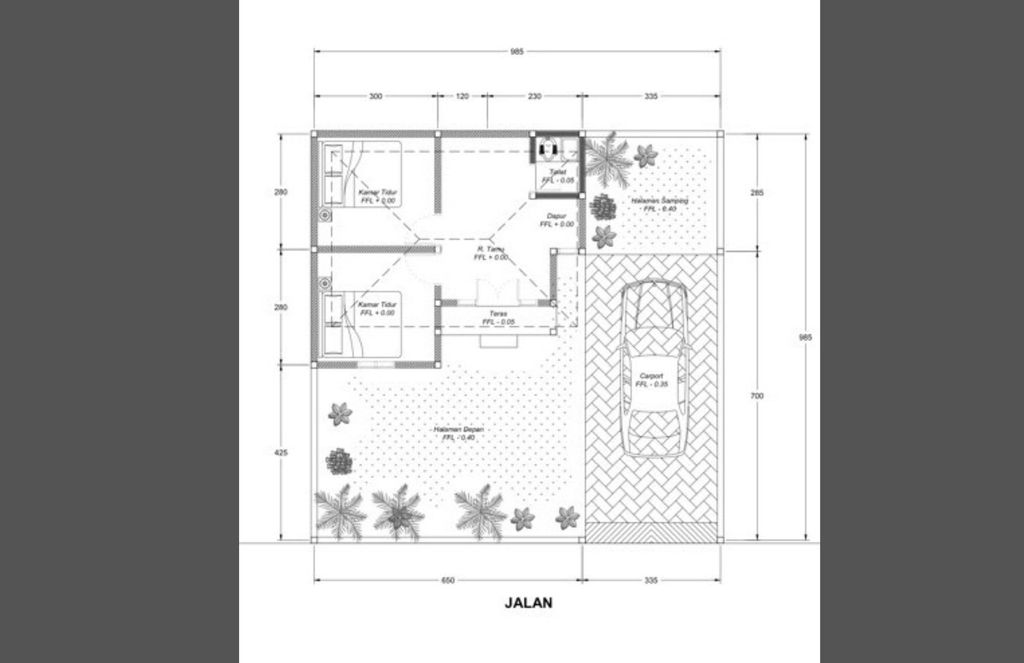 foto denah rumah tipe 80 perumahan TUNAS SARI RESIDENCE