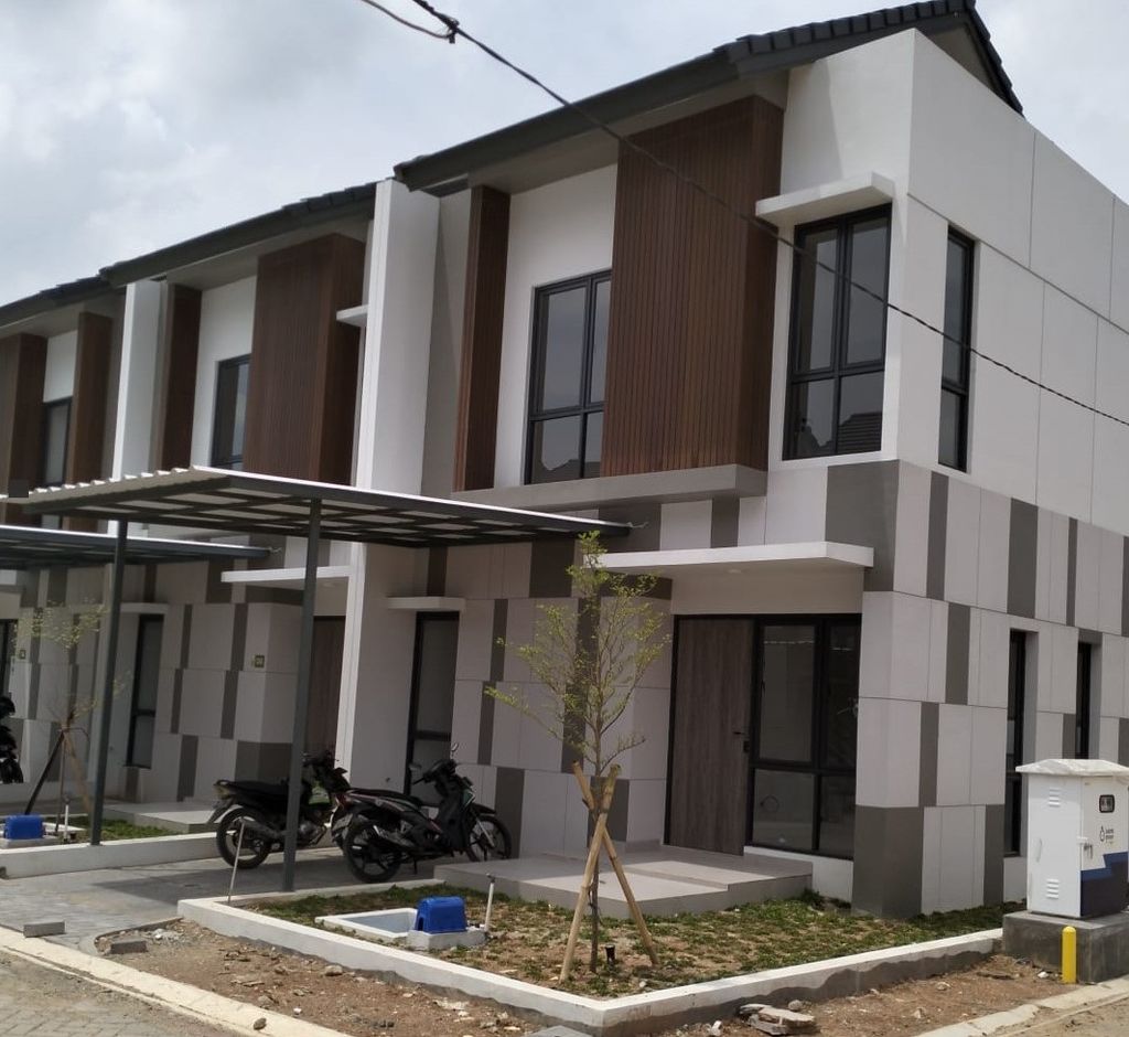 foto tampak rumah tipe SAPPHIRE perumahan GRAND ALMAS RESIDENCE
