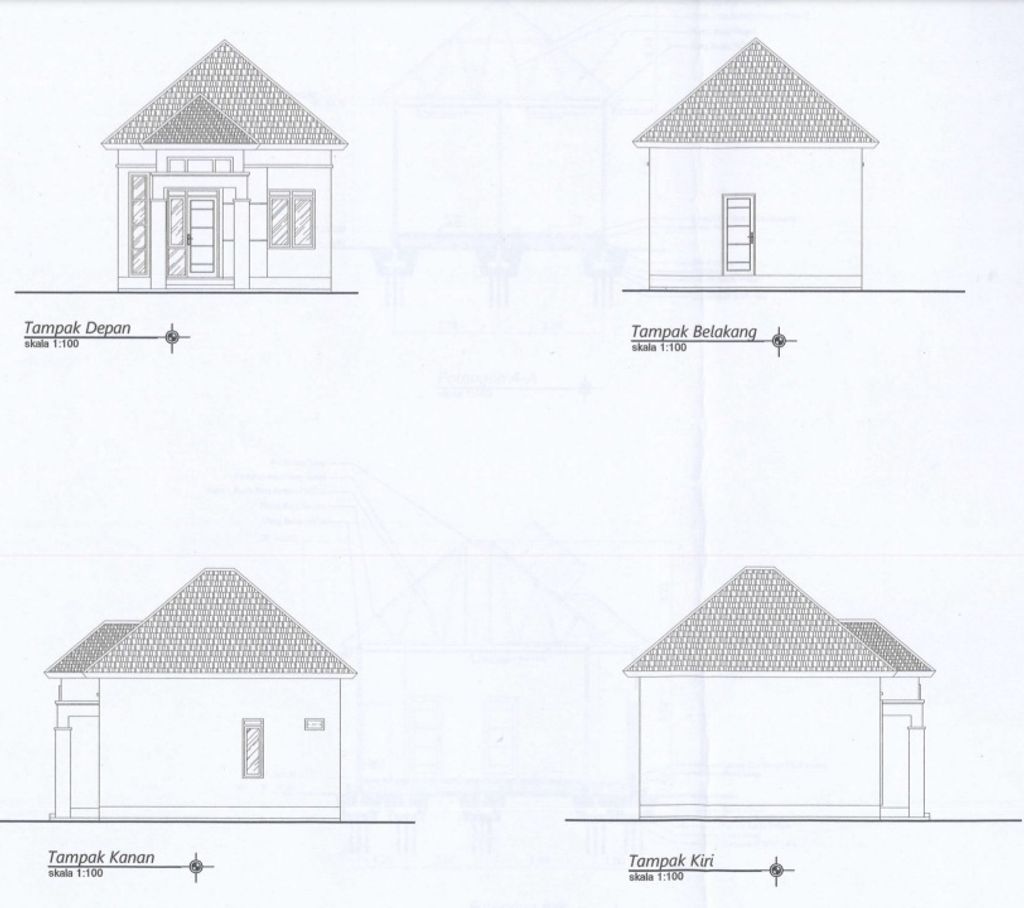 foto tampak rumah tipe 36 perumahan purnama raya 3