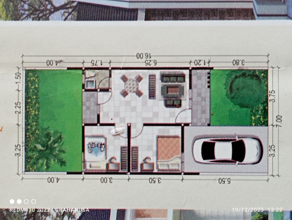 foto denah rumah tipe 60 perumahan JUANDA REGENCY