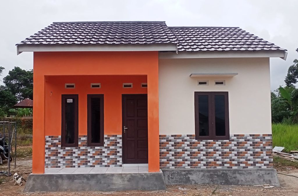 foto tampak rumah tipe 36 (2024) perumahan MUSTIKA GRIYA BERKAH UTAMA