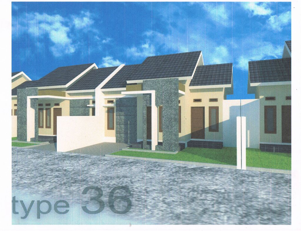 foto tampak rumah tipe 45 perumahan GRIYA PESONA CABI RAYA
