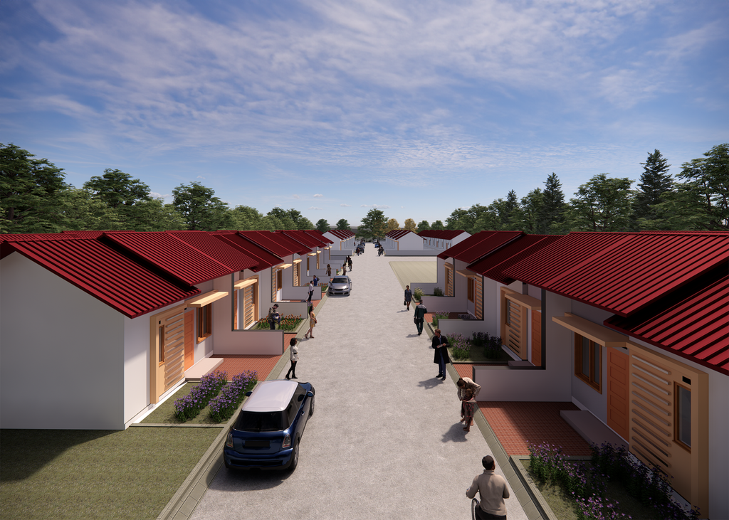 foto tampak rumah tipe 30/66 perumahan ROLAMRO PRATAMA RESIDENCE