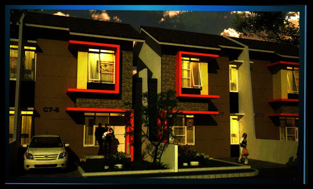foto tampak rumah tipe 60/84 perumahan Griya Bukit Jaya 2