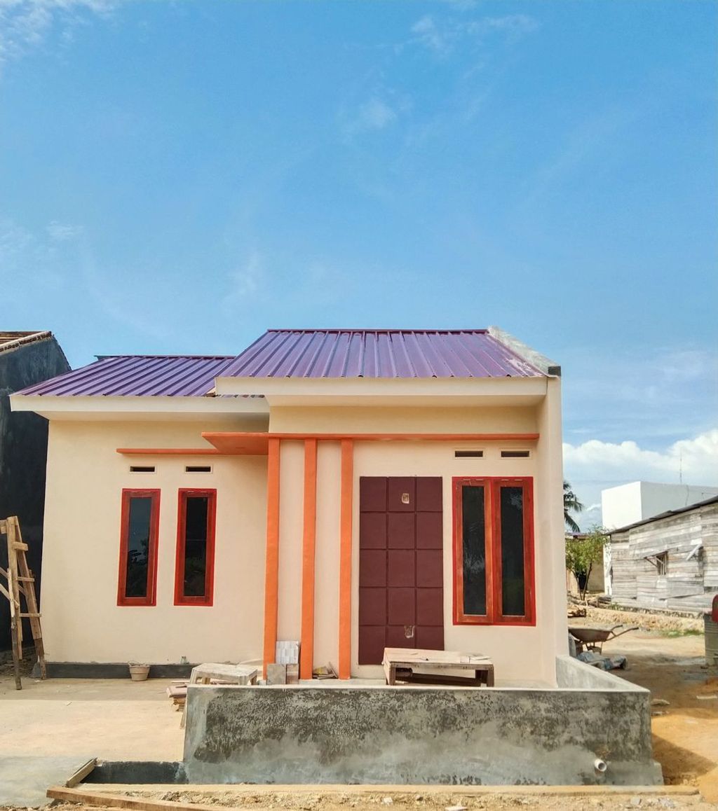 foto tampak rumah tipe 36 HARGA BARU perumahan MENARA GRAHA TONGGONI