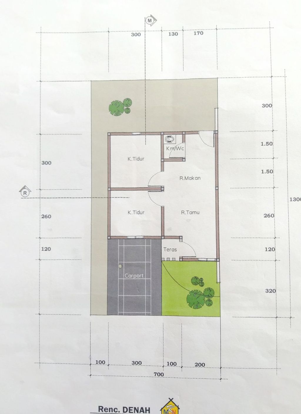foto denah rumah tipe 36 HARGA BARU perumahan MENARA GRAHA TONGGONI