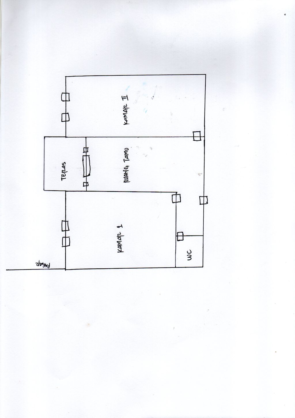 foto denah rumah tipe 36 perumahan BAROKAH INDAH RESIDENCE 3
