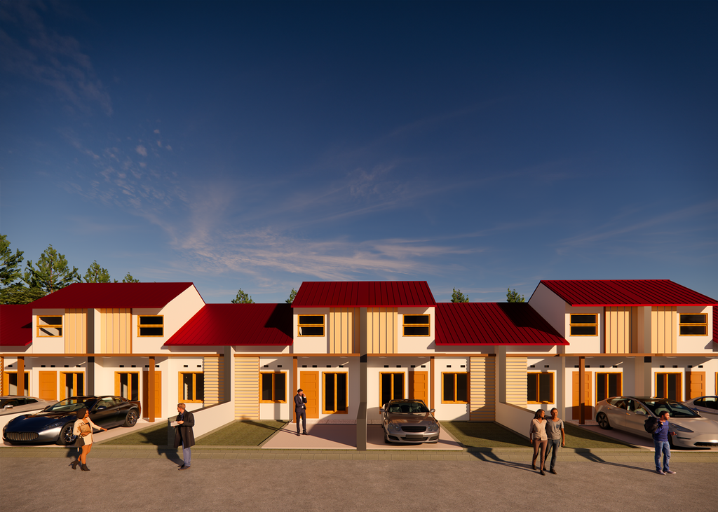 foto tampak rumah tipe 45/90 perumahan ROLAMRO PRATAMA RESIDENCE