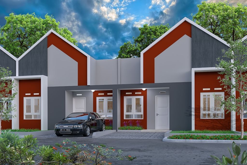 foto tampak rumah tipe SAKURA 36/72 perumahan PURI DELTA ANGSANA
