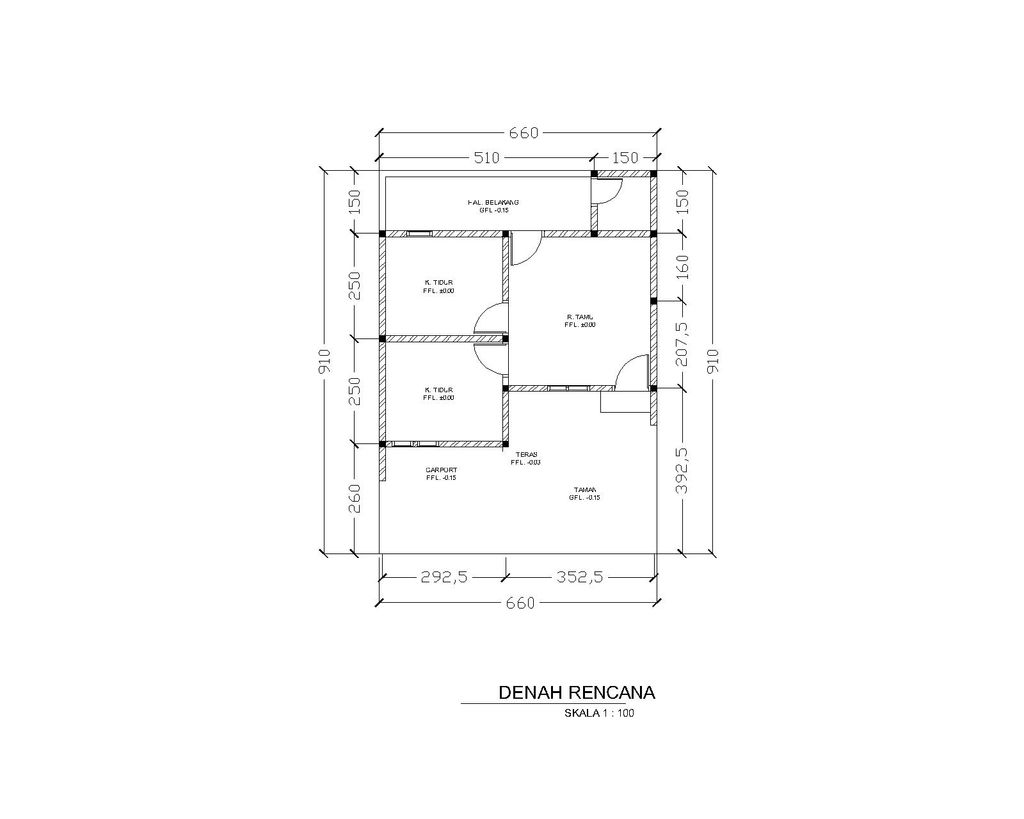foto denah rumah tipe 32/60 perumahan CAKRAWALA UTAMA RESIDENCE 5