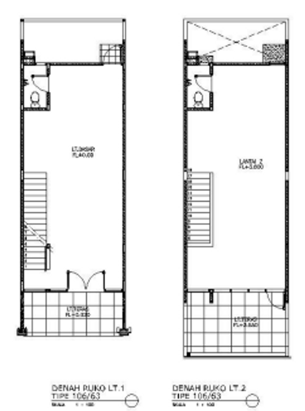 foto denah rumah tipe BVS 106/63 perumahan HARVEST CITY (BOULEVARD SAKURA)