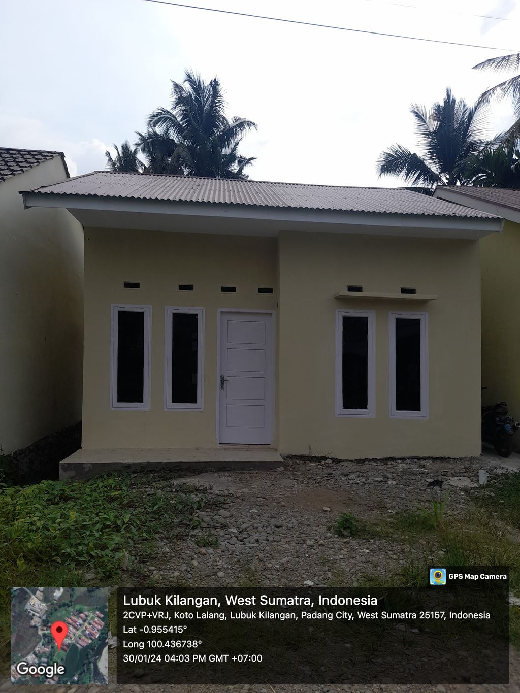 foto tampak rumah tipe 36 perumahan RKS KOTO LALANG TAHAP II