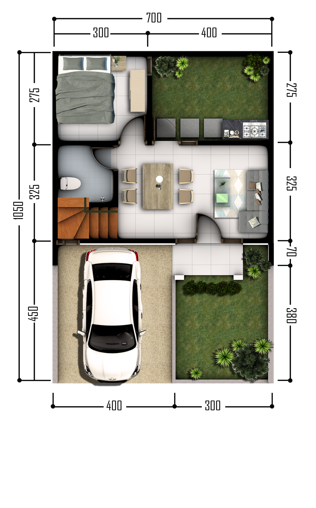 foto denah rumah tipe FLYER (D) perumahan VICTORY LAND