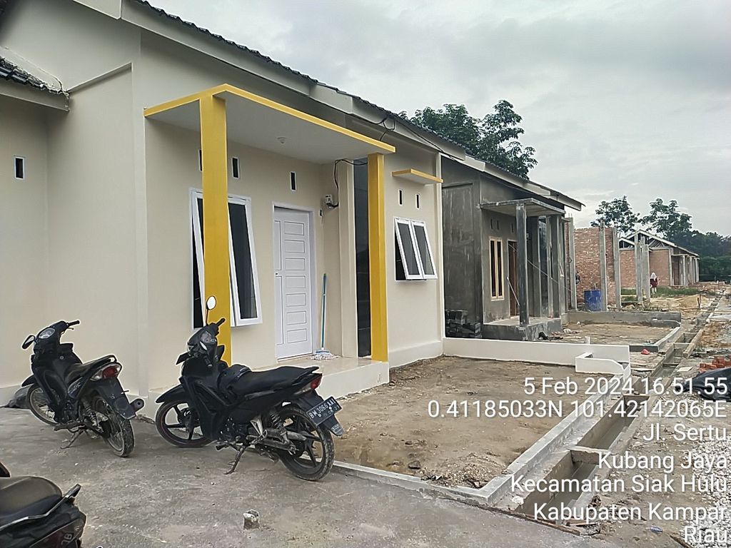 foto tampak rumah tipe INARA RATU perumahan INARA RATU