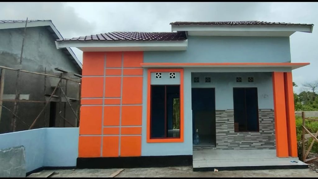 foto tampak rumah tipe 36 perumahan BOSSANOVA INDAH PROPERTY