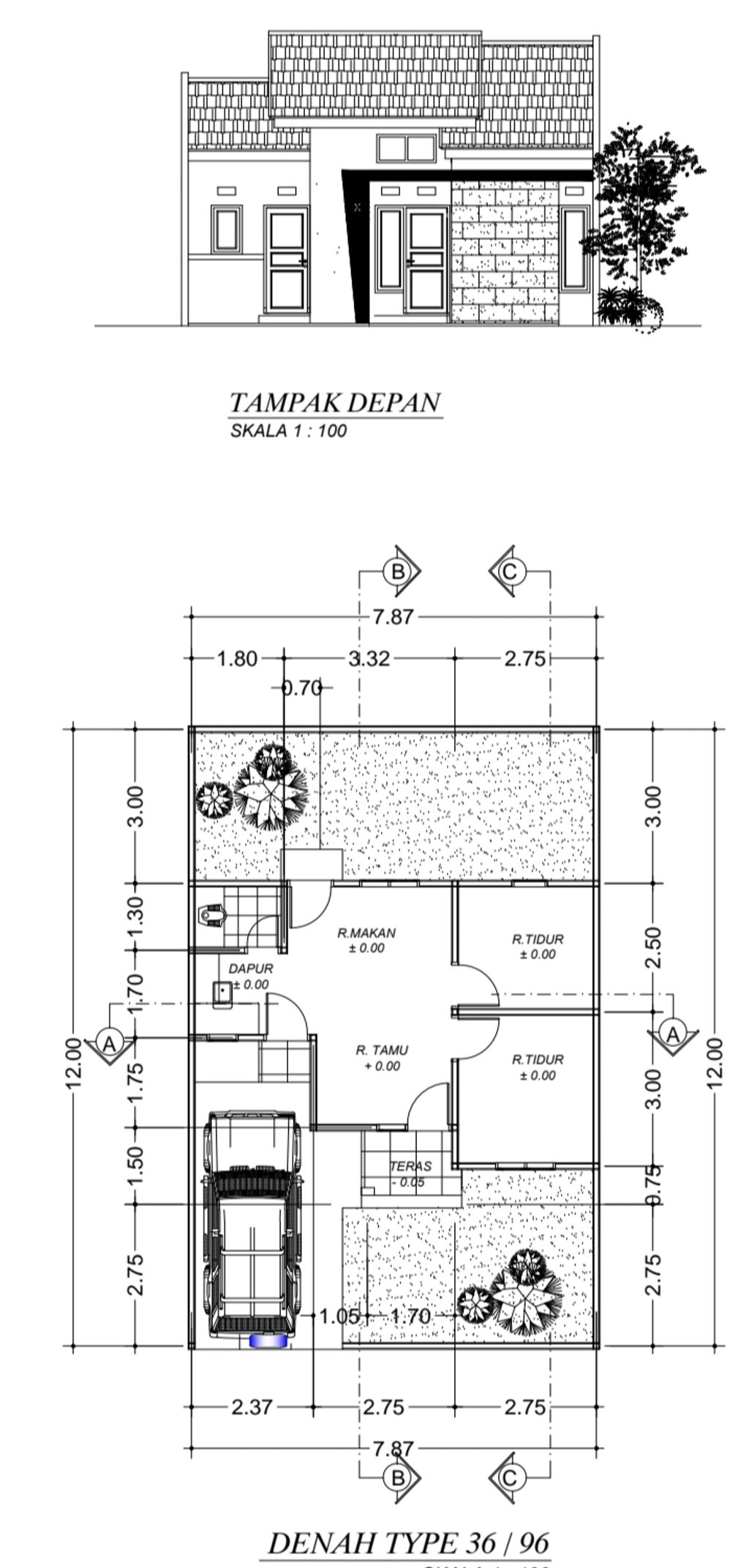 foto denah rumah tipe 36 perumahan MITRA ANUGERAH RESIDENCE 7
