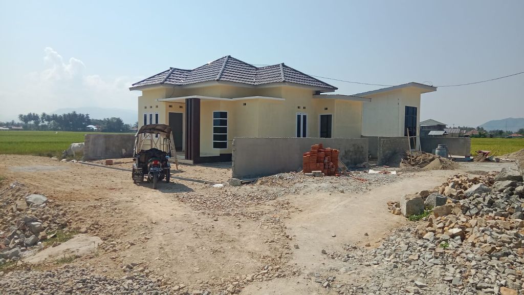 foto tampak rumah tipe 54/144 perumahan ALFAZZA RESIDENCE