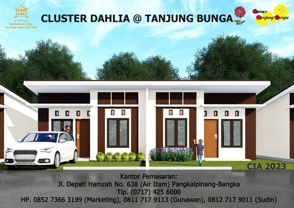 foto tampak rumah tipe 36 perumahan Perumahan Taman Tanjung Bunga Cluster Dahlia