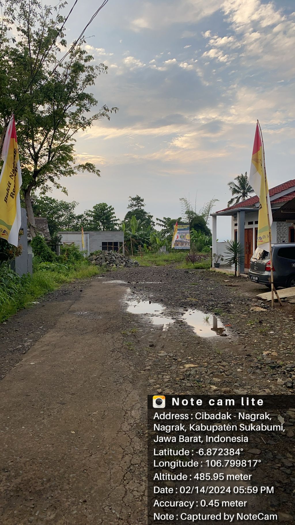foto gerbang perumahan BUKIT NAGRAK RESIDENCE