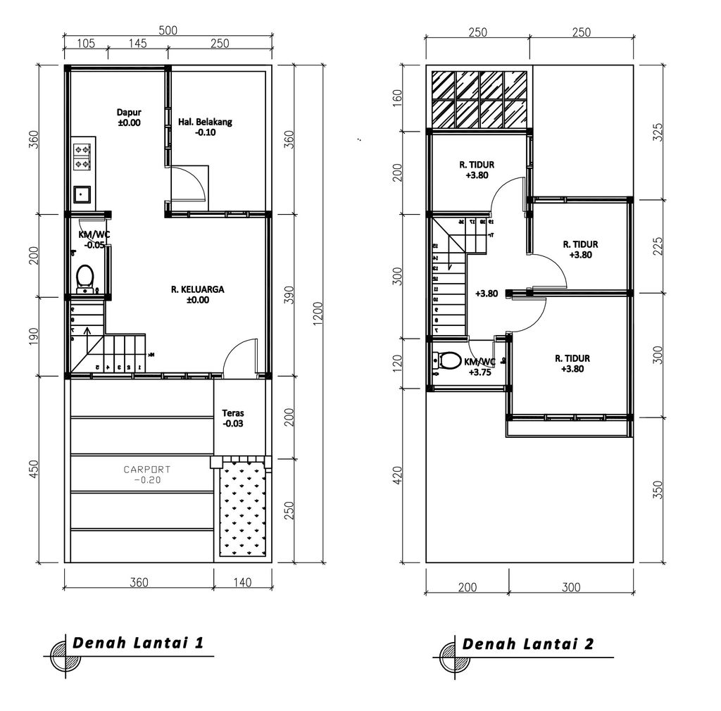 foto denah rumah tipe 50 Compact Classic Atap Jurai perumahan G-Land Canola Residence