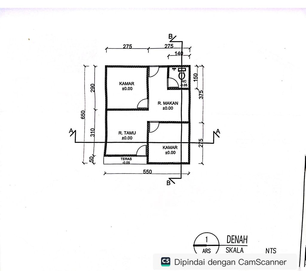 foto denah rumah tipe 36 perumahan BERKAH REGENCY