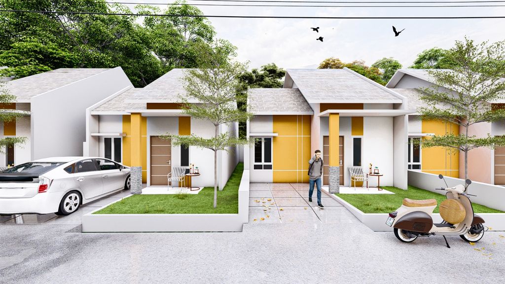 foto tampak rumah tipe SUBSIDI perumahan PERDANA REGENCY
