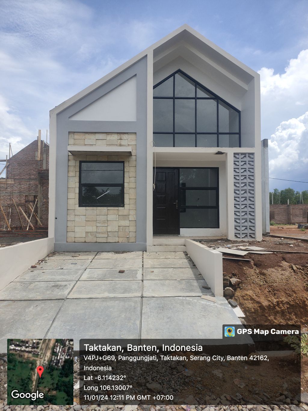 foto tampak rumah tipe RUBY perumahan CLUSTER RUBY
