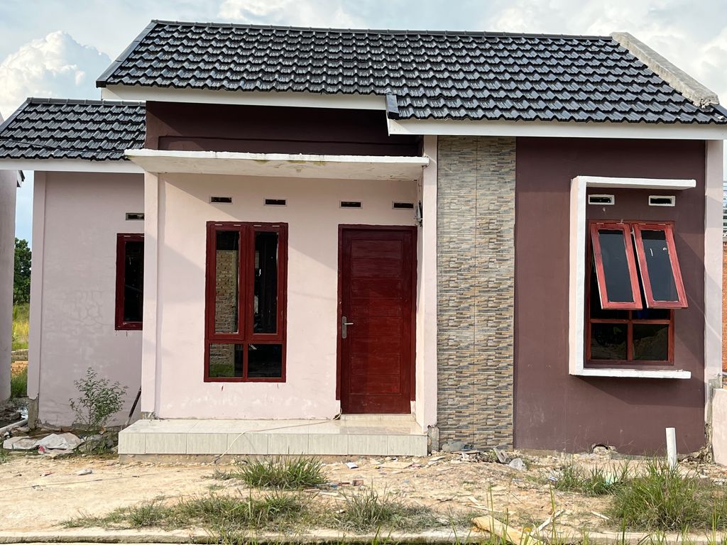 foto tampak rumah tipe 36 perumahan Bumi Lago Permai III