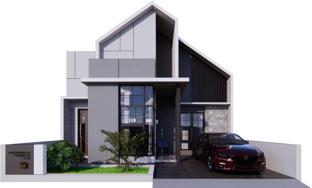 foto tampak rumah tipe ATHENA perumahan SUDUNGDEWO RESIDENCE