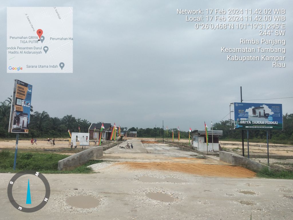 foto gerbang perumahan Griya Taman Permai