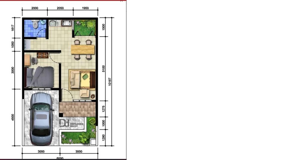 foto denah rumah tipe 36/105 perumahan GRIYA LEBO PERMAI