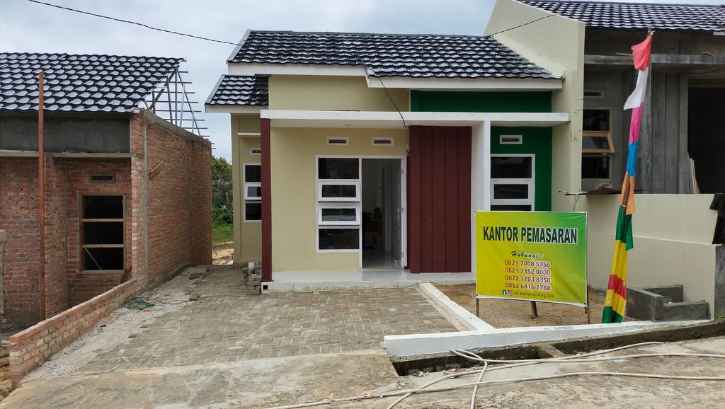 foto tampak rumah tipe 36 perumahan GRIYA PADAT KARYA V TAHAP II