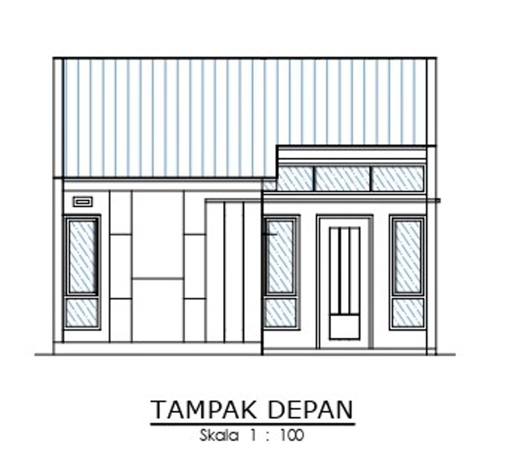 foto tampak rumah tipe 36/108 perumahan PERUMAHAN BUMI MUARO RECIDENCE