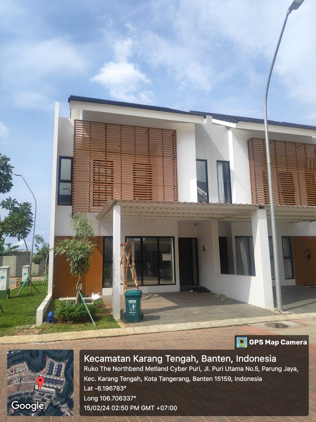 foto contoh rumah perumahan Metland Cyber Puri Cluster The Northbend