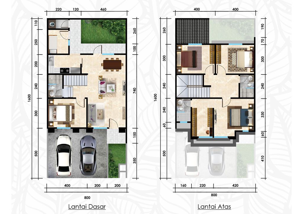 foto denah rumah tipe Ivalo Gana (B2/02) perumahan CITRALAND PALEMBANG - CLUSTER INARI