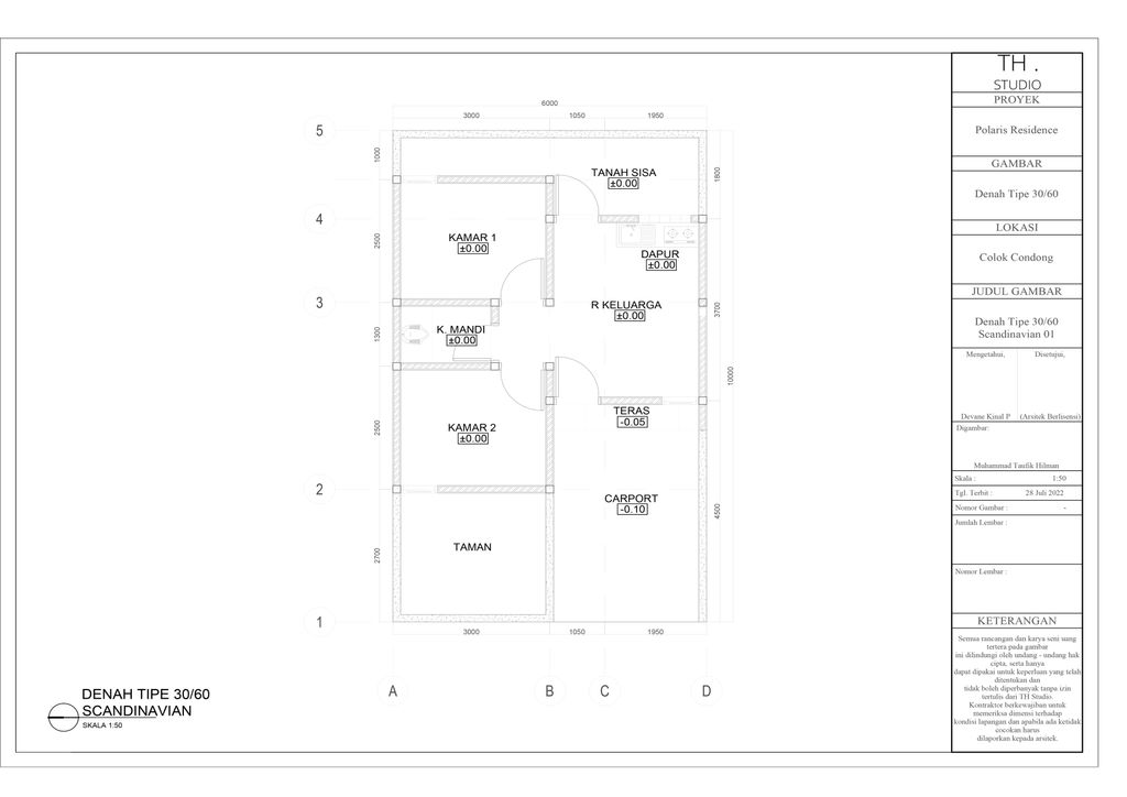foto denah rumah tipe NEO CLASSIC perumahan POLARIS RESIDENCE
