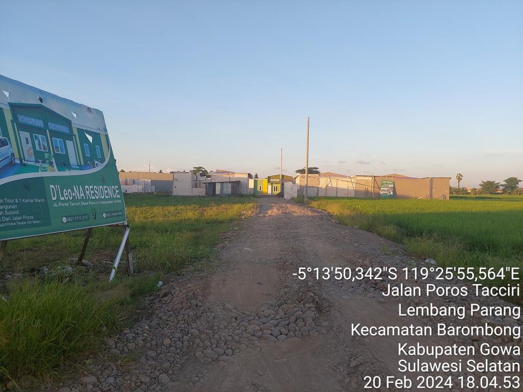 foto gerbang perumahan D'LEO-NA RESIDENCE