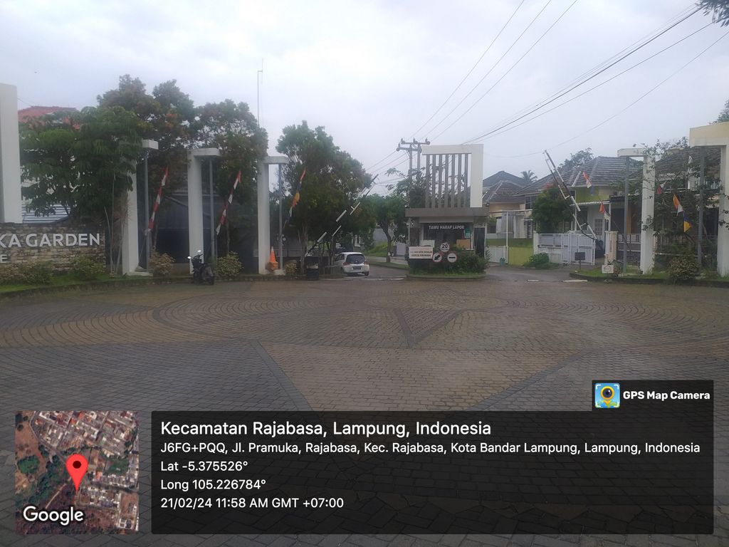 foto gerbang perumahan Pramuka Garden Residence