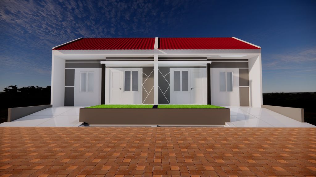foto tampak rumah tipe SUBSIDI perumahan CIMALATI INDAH RESIDENCE