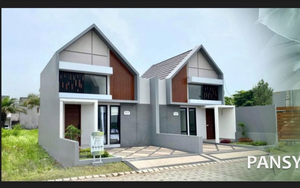 foto tampak rumah tipe PANSY perumahan SAFIRA JUANDA RESORT