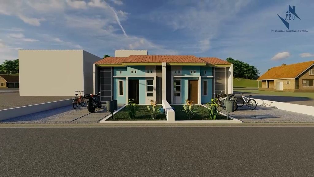 foto tampak rumah tipe 36/120 perumahan DREAM HOUSE RESIDENCE 2