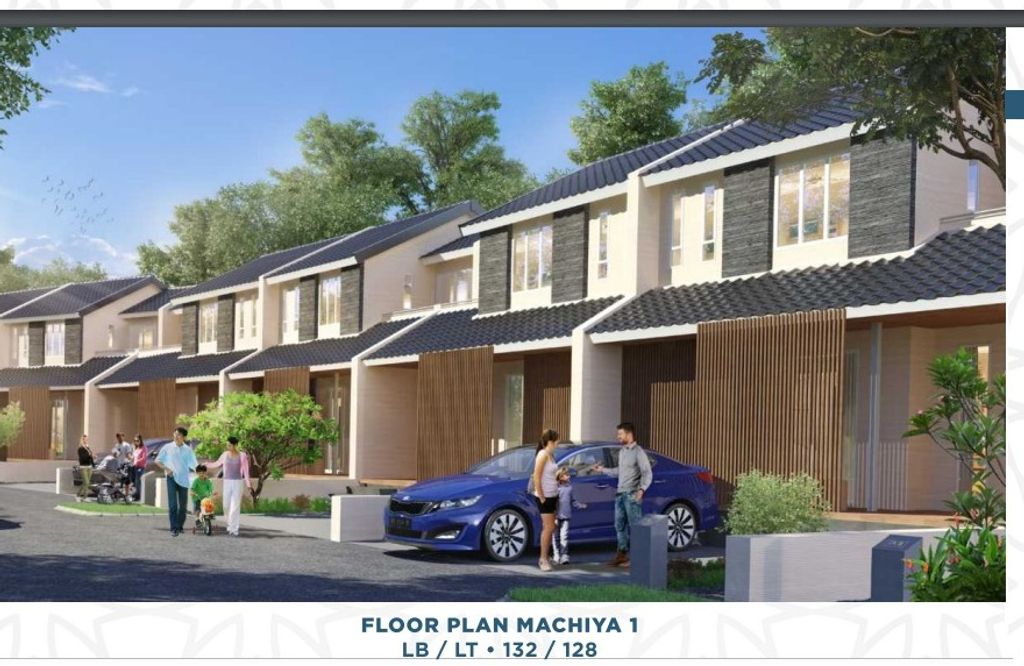 foto tampak rumah tipe MACHIYA 1 perumahan PERUMAHAN CITRA RAYA CLUSTER BALI DWIPA