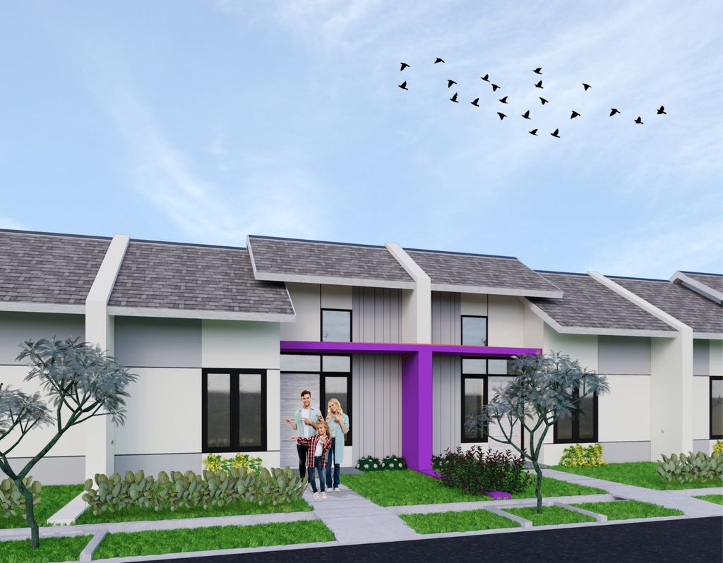 foto tampak rumah tipe 27/60 (PMK 2024) perumahan Perumahan New Pesona Sasak Bali