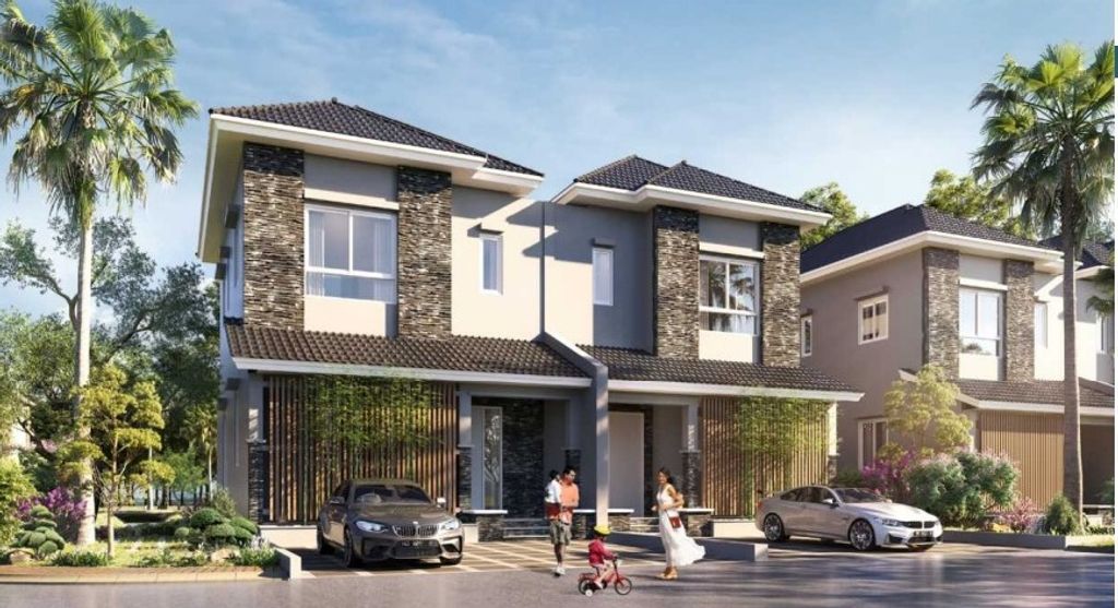 foto tampak rumah tipe MACHIYA 2 perumahan PERUMAHAN CITRA RAYA CLUSTER BALI DWIPA