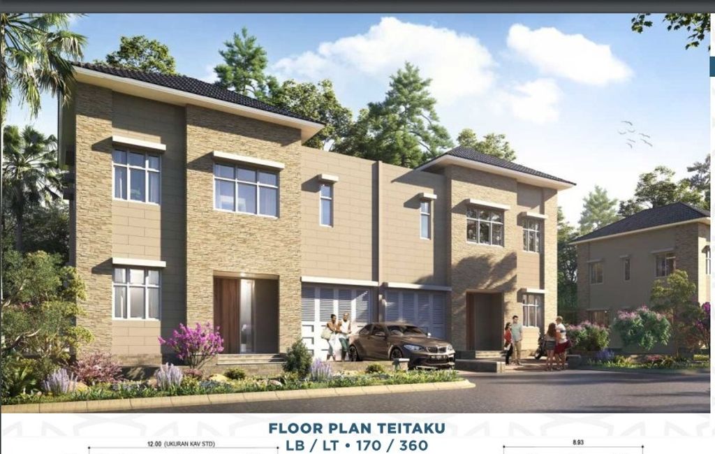 foto tampak rumah tipe TEITAKU perumahan PERUMAHAN CITRA RAYA CLUSTER BALI DWIPA